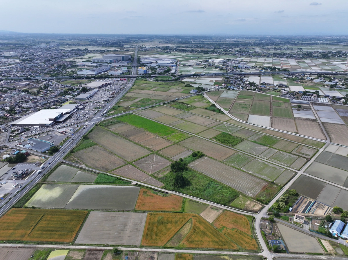 川島インターチェンジ南側地区 開発区域 約29ヘクタール